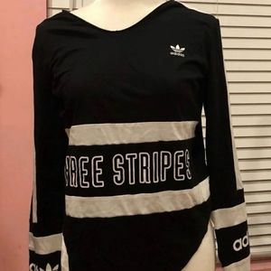 Adidas 3 stripe long sleeve